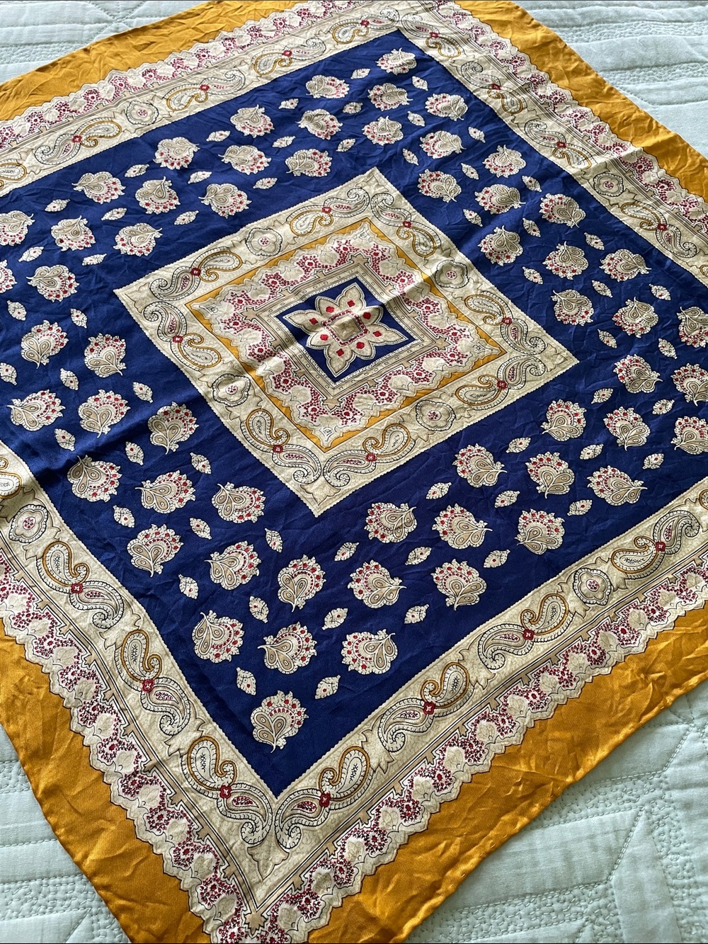 Vintage Glentex Silk Scarf